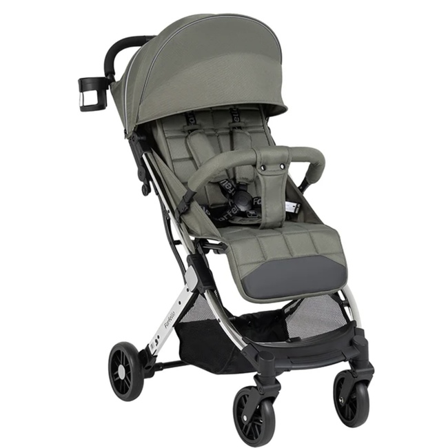 Коляска прогулочная Farfello Comfy Go Comfort Chrome Silver Green Chrome/Зелёный